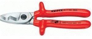 Knipex VDE Kabelschere mit Doppelschneide 200 mm (95 17 200)