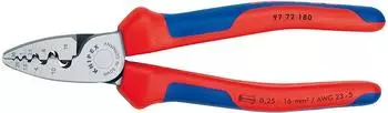 Knipex Crimp-Zange f&uuml;r Aderendh&uuml;lsen 180 mm (97 72 180)