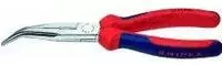 Knipex Storchschnabelzange verchromt gebogen 200 mm mit Mehrkomponenten-Griff - 26 25