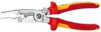 Knipex Elektro-Installationszange 13 96 200, 200mm, mit &Ouml;ffnungsfeder, VDE isoliert