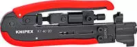Knipex 97 40 20 SB, Knipex Kompressionswerkzeug (175 mm) (97 40 20 SB) Schwarz/Rot