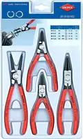 Knipex 00 20 03 V02, Knipex Sicherungsringzangen-Set 00 20 03 V02 (rot, 4-teilig,