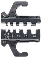Knipex - 97 39 08 Crimpeinsatz F&uuml;r Isolierte + Unisolierte Aderendh&uuml;lsen 0,25 - 6