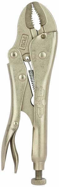Irwin 7WRC Curved Jaw Locking Plier with Wire Cutter, 175mm Length, Silver