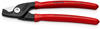 Knipex Kabelschere mit Kunststoff-Griffen 160 mm schlanke Kopfform - 95 11 160