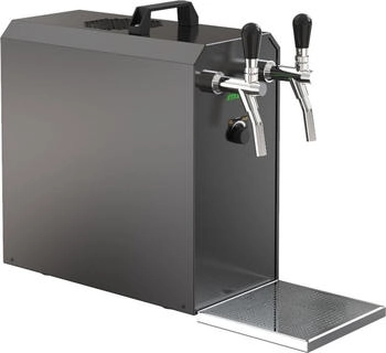 ich-zapfe STREAM 50K mit Luftpumpe Bierkoffer, Durchlaufkühler 2-leitig Trockenkühler, 55 L/h