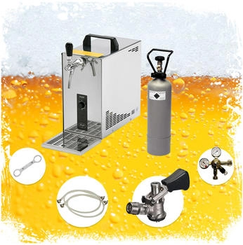 ich-zapfe Zapfanlage ierkoffer Durchlaufkühler PYGMY 25 1-leitig Trockenkühler 35 L/h Flach