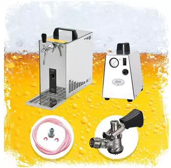 ich-zapfe Komplett Set Zapfanlage Bierkoffer PYGMY 25 1-leitig 35 Liter