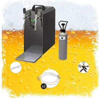 ich-zapfe STREAM 50 Bierkoffer,Durchlaufk&uuml;hler 2-leitig Trockenk&uuml;hler, 55 L/h, Flach,Dreikant