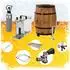 ich-zapfe Komplett Set Zapfanlage + Mobile Mobile Bierbar BARRIQUE NC Adapter 30l