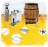 ich-zapfe Komplett Set Zapfanlage + Mobile Mobile Bierbar BARRIQUE NC Adapter 30l