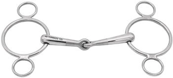 Sprenger 3-Ring Gebiss Turnado 16mm einfach gebrochen 13,5cm