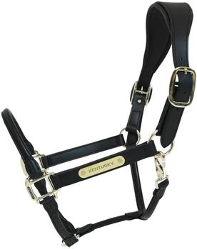 Kentucky Horsewear Anatomisches Lederhalfter Cob schwarz (42513-01-COB)