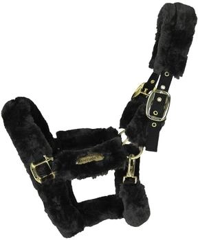 Kentucky Horsewear Lammfell Transport Halfter schwarz Cob (42502-01-COB)