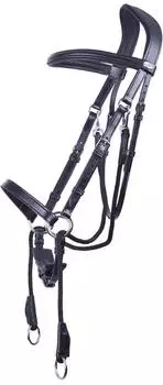 QHP Gebissloser Trensenzaum Ceto schwarz WARMBLUT