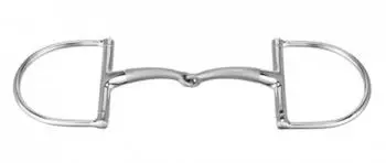 Sprenger SATINOX D-Ring Gebiss einfach gebrochen 12.5 cm