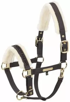 Eskadron Halfter Faux Leather Jewel Heritage 2025 Fellhalfter Black Truffle WE