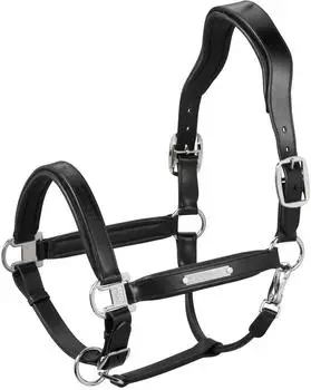 Eskadron Halfter LEATHER STALLION CORE black, Vollblut