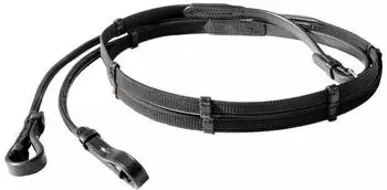Kavalkade Gummierte Zügel rundgenäht-16mm-5St. - braun, 140 cm