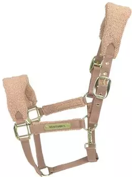 Kentucky Horsewear Teddyfleece-Halfter beige WB