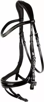 Schockemöhle Sports Trense Equitus Beta Black Patent / Silver WB