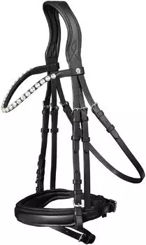 Waldhausen Trensenzaum X-Line Beauty Schwarz PON