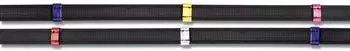 Waldhausen X-Line Anti-Slip-Zügel mit bunten Stegen WB schwarz
