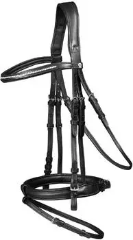 Waldhausen Trensenzaum X-Line Supersoft Glam Schwarz VB