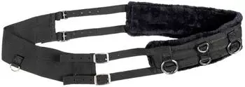 HKM Teddy Longiergurt, schwarz/schwarz, Shetty