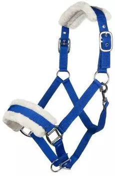 HKM Halfter mit Plüschpolsterung Bischofshofen Royalblau Vollblut
