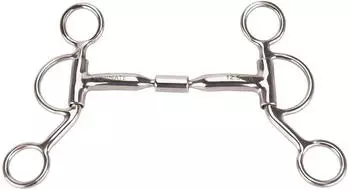 Equinate Westerngebiss Billy Allen Bit mit Shanks Edelstahl 14,5 cm