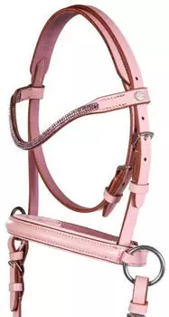 HKM Funny Horses 2 Gebisslose Trense für Holzpferde, rosa, Shetty