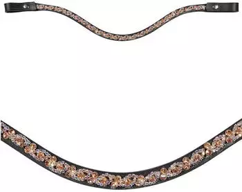 HKM Starlight Stirnband, bernstein, Pony