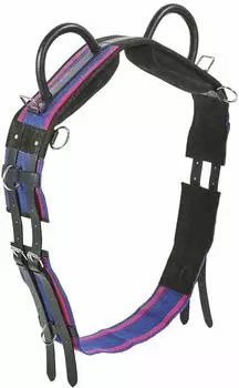 Busse Longiergurt Double Navy/Passion Pink Minishetty