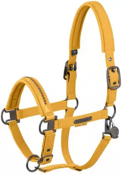 Eskadron Halfter Softshell Pearls Double Pin golden yellow VB