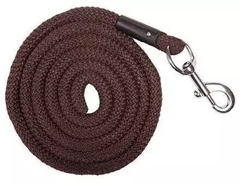 HKM Aachen Strick mit Karabinerhaken, braun, 180cm