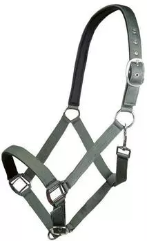 HKM Charming Halfter, weich unterlegt, rauchgrün, Kaltblut