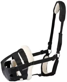 Horse Guard HorseGuard Easy Breathe Weidemaulkorb für Pferde, schwarz - Pony