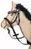 HKM Funny Horses Gebisslose Trense für Holzpferde, schwarz/pink, Shetty
