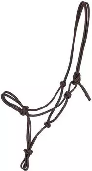 QHP Leder Knotenhalfter Liberta Pony braun