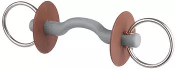 Beris Bits Wassertrense Zungenbogenstange Soft 18 mm Ring 6 cm Stangengebiss 140mm