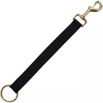 Kentucky Horsewear Nylon Halter Hook & Ring black kurz (25 cm)