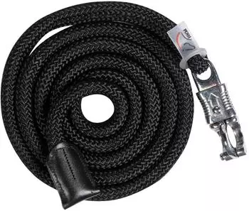 HKM Carlotta Strick mit Panikhaken, schwarz, 180cm