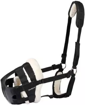 Horse Guard HorseGuard Easy Breathe Weidemaulkorb für Pferde, schwarz - Warmblut / Full