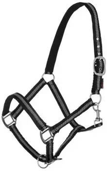 Kerbl Halfter Mustang Nylon, schwarz, Gr. 3 (Warmblut)