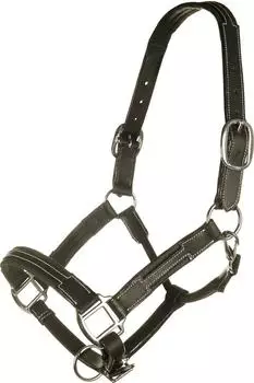 HKM Soft Lederhalfter, schwarz, Vollblut