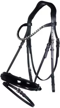HKM Fleur Trense, schwarz, Warmblut