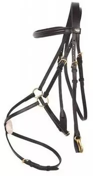 HKM Trense mit mexik. Reithalfter, schwarz, Pony