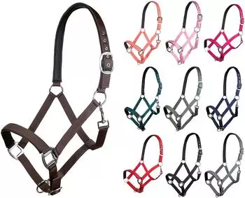 HKM Charming Halfter, weich unterlegt, grau, Kaltblut