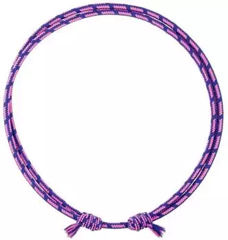 Haas Kardätsche Halsring, rund, größenverstellbar, marine/pink (15200002-574)